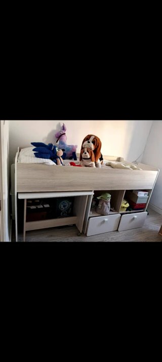 Cama individual 90cm buen estado