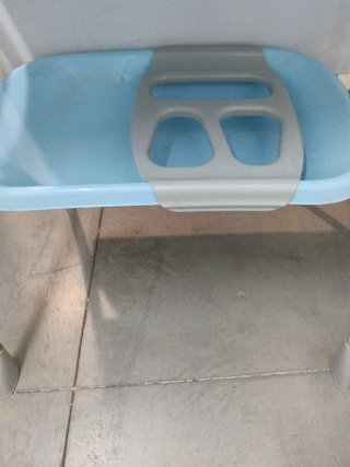 Bañera cambiador para bebé azul