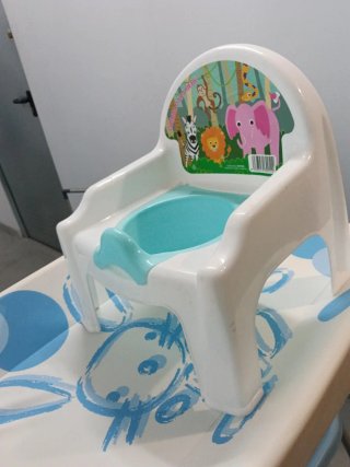 Bañera cambiador para bebé azul