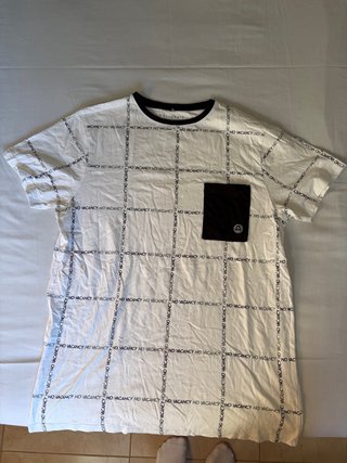 Camiseta POLINESIA blanca con bolsillo
