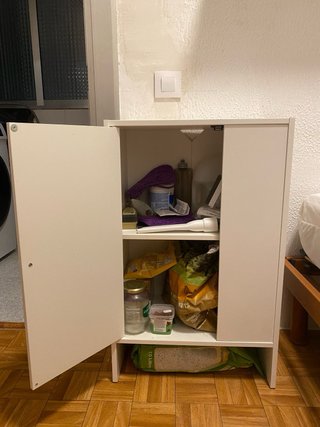 Mueble auxiliar madera blanco