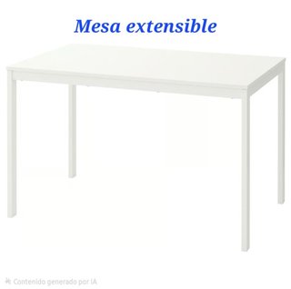 Juego de 2 sillas y mesa extensible