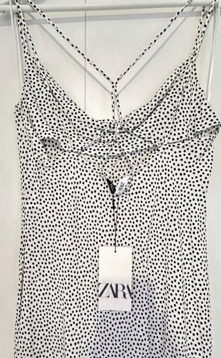 Vestido Zara lunares largo