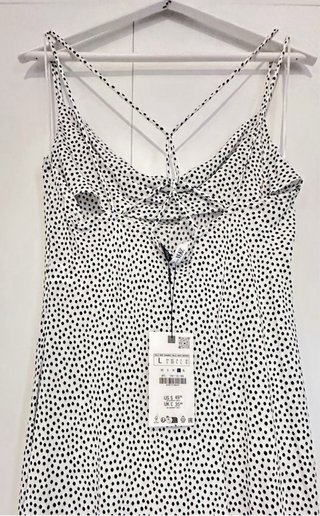 Vestido Zara lunares largo