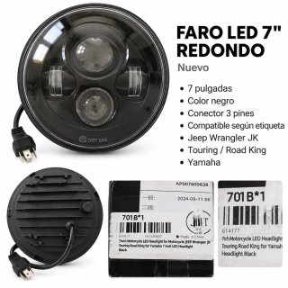 Faro LED 7 Jeep Wrangler / Moto