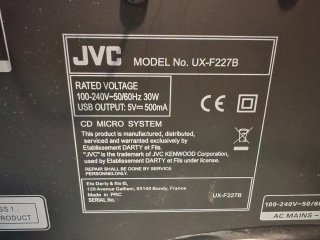 Mini Cadena JVC UX-F227B-DAB 30W
