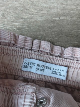 Lote 2 faldas vaqueras niña
