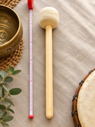 Baqueta de fieltro para cuencos, gongs y tambores