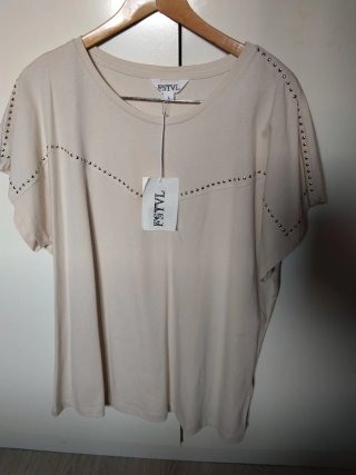 3 pares de Camisetas, negro, blanco y beige
