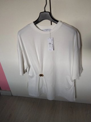 3 pares de Camisetas, negro, blanco y beige