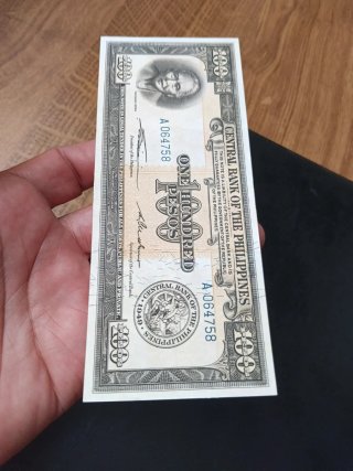 Billete Filipino 100 Pesos 1949