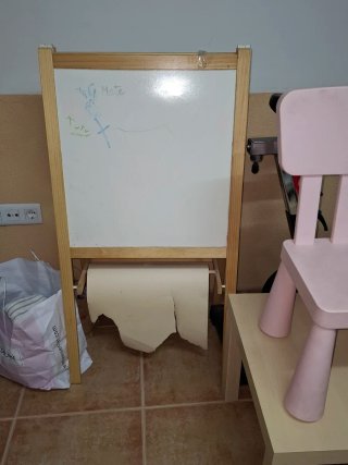 Pizarra infantil de madera