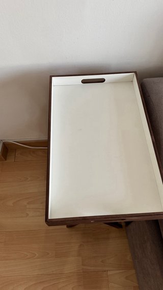 Mesa auxiliar plegable de madera