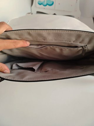 Bolso blanco tipo cartera
