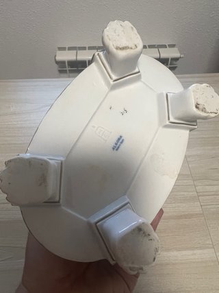 Figura de porcelana con ángeles músicos