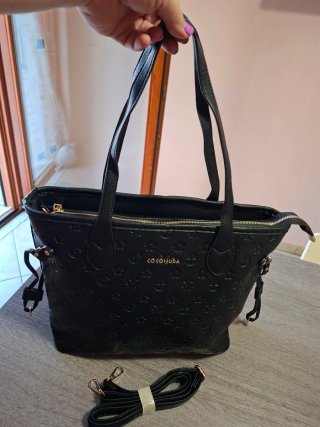 Borsa Coconuda Nera Donna