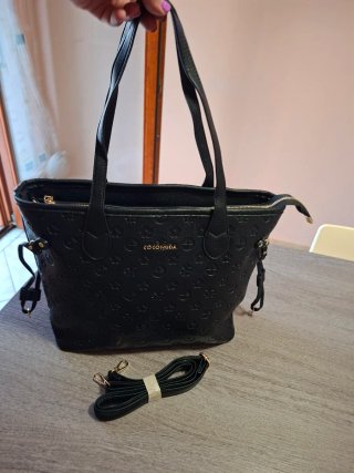 Borsa Coconuda Nera Donna