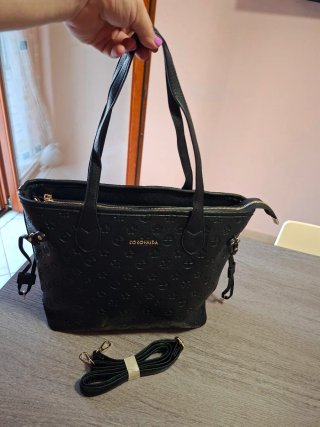 Borsa Coconuda Nera Donna