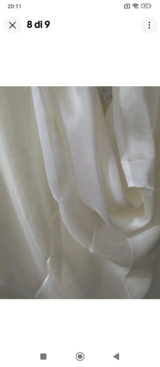 Stola panna beige seta luccicante coprispalle