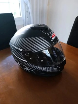 Casco Moto NZI Negro + Guantes Talla M