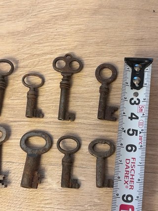 Llaves antiguas de cofres, joyeros