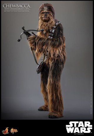 Hot Toys Chewbacca con C-3PO Desmontado 1/6
