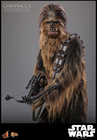 Hot Toys Chewbacca con C-3PO Desmontado 1/6