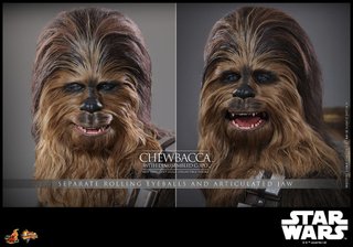 Hot Toys Chewbacca con C-3PO Desmontado 1/6