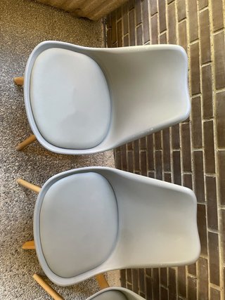 4 Sillas Grises Diseño Nórdico