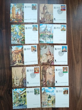 Colección 10 Enteros Postales España