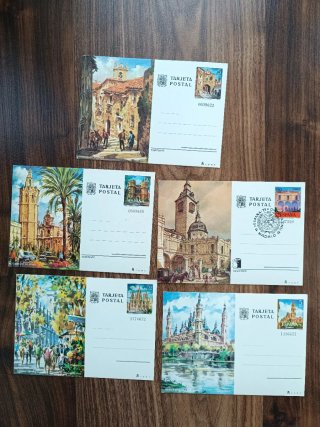 Colección 10 Enteros Postales España