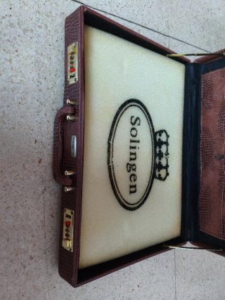 Maletín Vintage Solingen Marrón