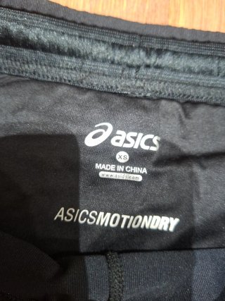 Mallas Asics 3/4 Negras y Azules