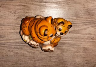 Statuina THUN Tigre con Cucciolo