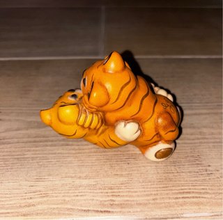 Statuina THUN Tigre con Cucciolo