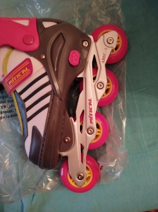 Patines Mitical Rosas y Grises