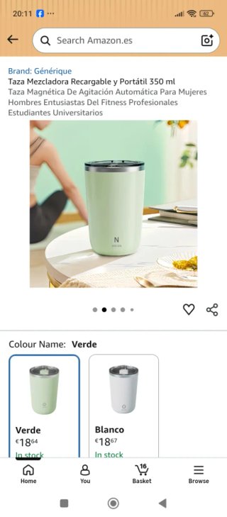Taza agitadora magnética automática
