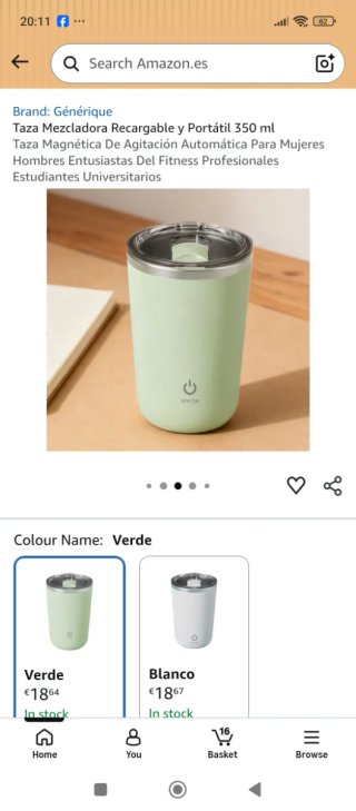 Taza agitadora magnética automática