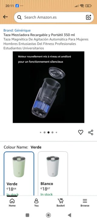 Taza agitadora magnética automática
