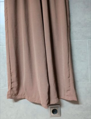 Pantalón ancho marrón talla única