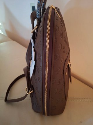 Zaino donna marrone con fiori