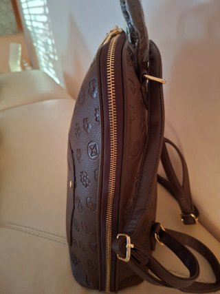 Zaino donna marrone con fiori
