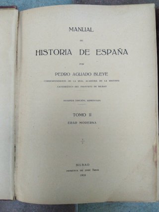 Manual de historia de España.