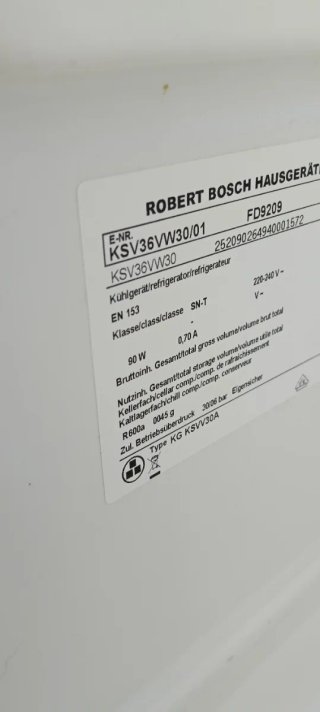 NEVERA BOSCH DE UNA PUERTA NO FROST ENERGÍA A++