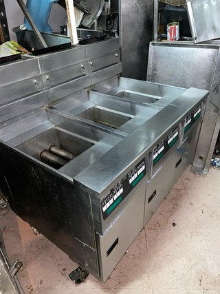 Freidora Industrial Pitco 3 Módulos de Gas Natural