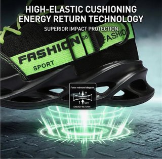 NUEVO! Zapatillas deportivas de malla hombre n. 42