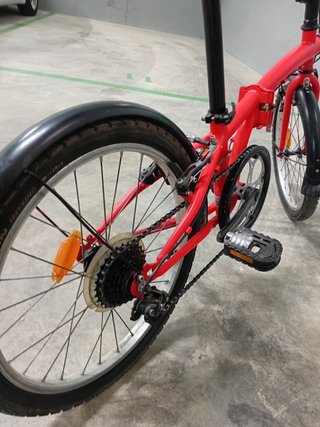 Bicicleta Plegable Roja