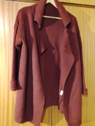 Chaqueta larga marrón