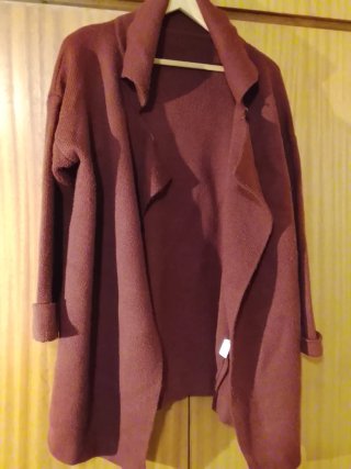 Chaqueta larga marrón