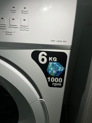 Lavadora Edesa 6 kg 1000 rpm